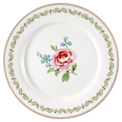 Dinner plate Lily petit white
